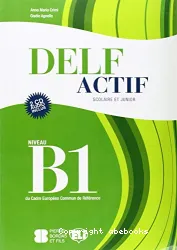 Delf actif scolaire et junior B1