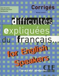 Difficultés expliquées du français