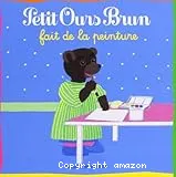 Petit ours brun fait de la peinture