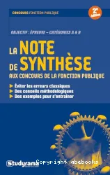 La note de synthèse aux concours de la fonction publique